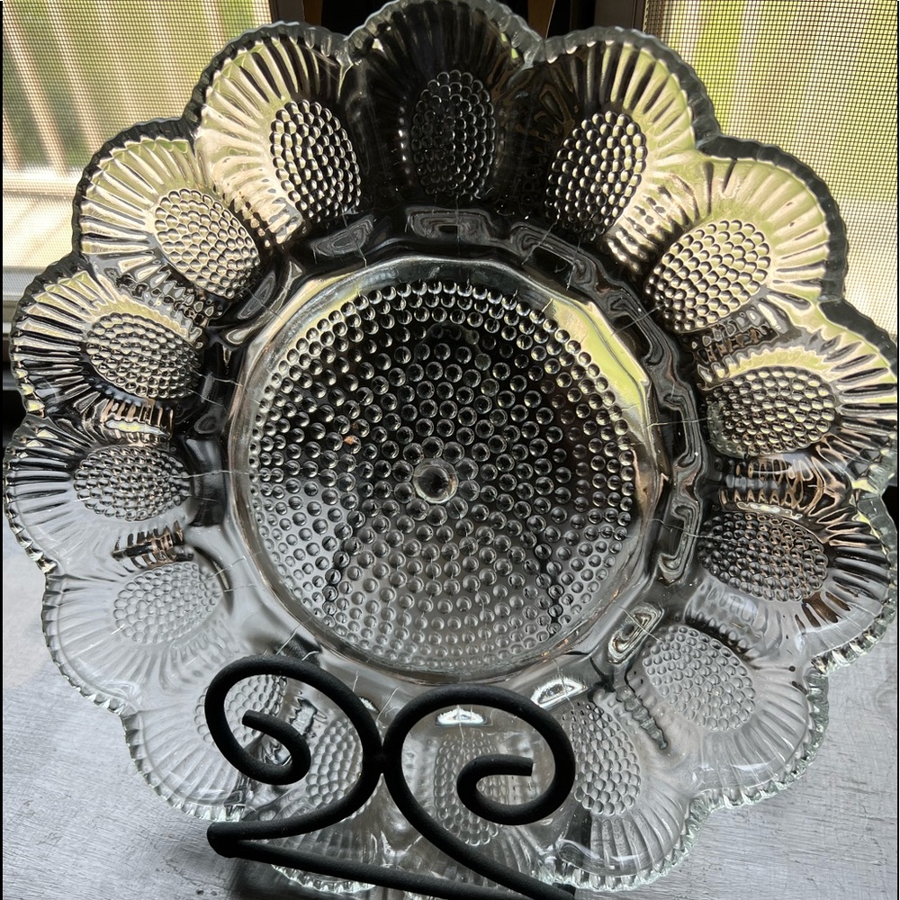 NIB VINTAGE DEVILED EGG PLATTER